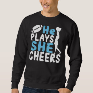 Cheer Mam Football Son Cheerlead Daugher Cheer Trui