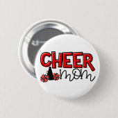 Cheer mam Modern Typografie Ronde Button 5,7 Cm (Voorkant /achterkant)
