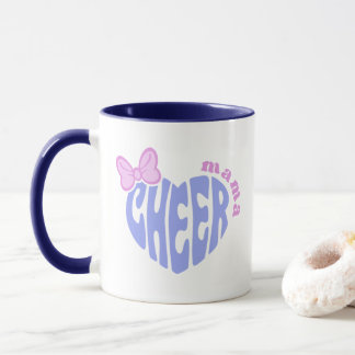 Cheer Mama Moeder Cute Hart Met Strik  Mok