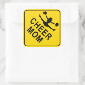 Cheer Mama Vierkante Sticker (Tas)