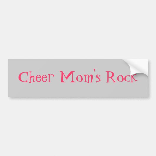 Cheer Mam's Rock Bumpersticker (Voorkant)