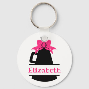 Cheer megaphone Personalized Button Sleutelhanger