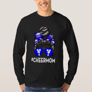 Cheer Moeder Mama Parents Cheerlead Mam Messy B T-shirt
