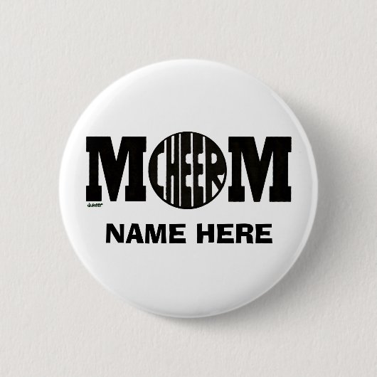 CHEER MOM BUTTON (CUSTOM) (Voorkant)