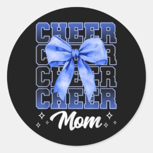 Cheer Mom Cheerleader Mom Cheer Mama Grootste Fan  Ronde Sticker