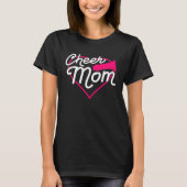 Cheer Mom Love Support Heart Cheerleader Fun Spots T-shirt (Voorkant)