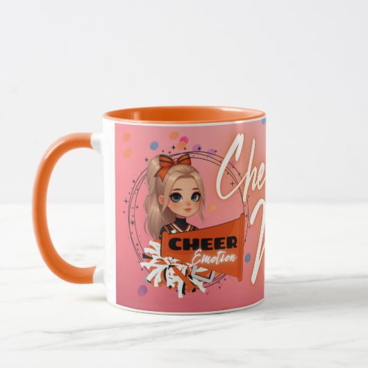 Cheer Mom Mug (orange) (Gauche)