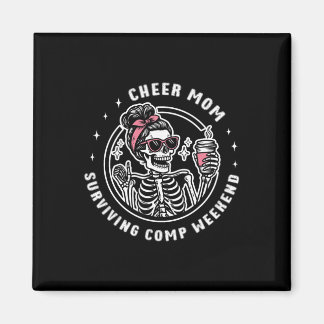 Cheer Mom Surviving Comp Weekend Cheerleading Moth Magneet