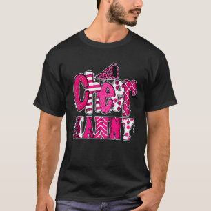 Cheer Nanny Bigst Fan Leopard Print en Pom Pom T-shirt