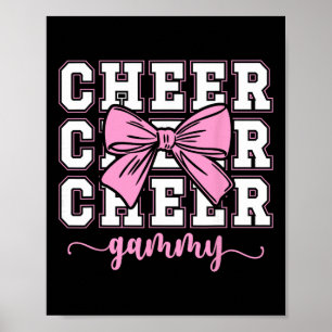 Cheer Oma Coquette Cheerleader Oma Cheerleadin Poster