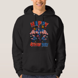 Cheer oom Sam 4 juli meisjes American F Hoodie