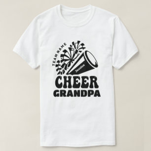 Cheer Opa met aangepaste teamnaam en naam van Kind T-shirt