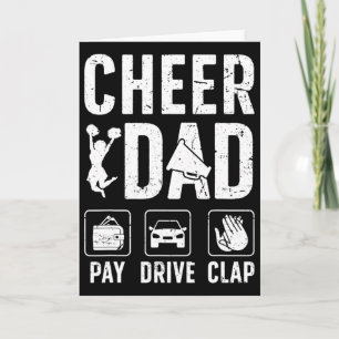 Cheer Papa Betaal Ritme Klap Vader Van Een Cheerle Kaart