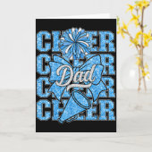 Cheer Papa Daddy Boog Srt Cheerleader Cheerleading Kaart (Gele Bloem)