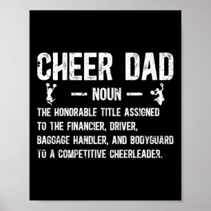 Cheer Papa Definitie Cheerleading Vader Van Een Ch Poster
