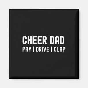 Cheer Papa Grappig Betaal Rit Klap Cheerleading Magneet