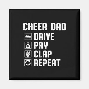 Cheer Papa Rijdt Betaal Klap Herhaal Cheerleader P Magneet