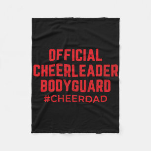 Cheer Papa Rode Bodyguard Cheerleading Fleece Deken