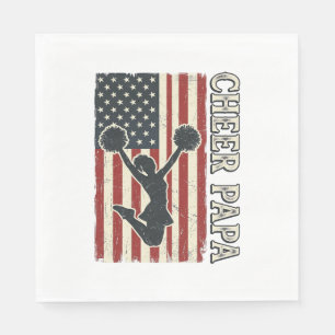 Cheer Papa USA Vlag Vintage Cheer Design_1 Servet