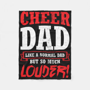 Cheer Papa Zoveel Harder Cheerleader Vader Cheerl Fleece Deken