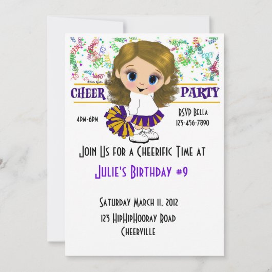 Cheer Party Kaart (Voorkant)