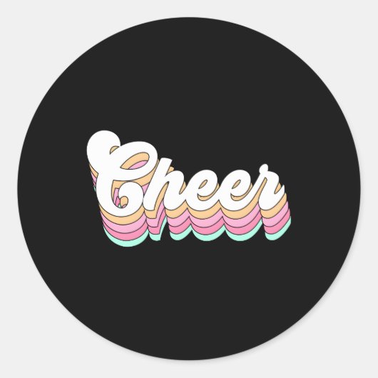 Cheer Pastel Cheerleader N Esthetisch Ronde Sticker (Voorkant)