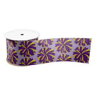 Cheer Pom Pom Satin Ribbon Lint