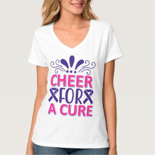 Cheer pour un T-shirt rose et pourpre