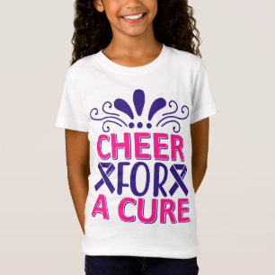 Cheer pour un T-shirt rose et pourpre