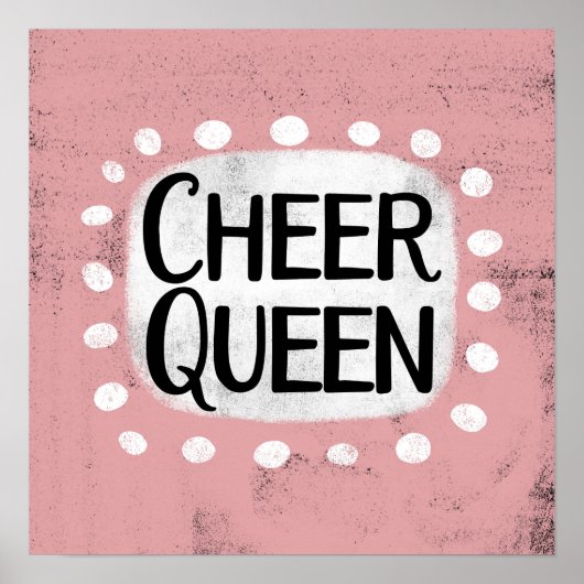 Cheer Queen Poster Wall Art (Voorkant)