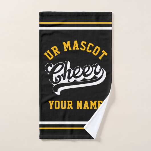 Cheer Script, Custom Name, Cheer Team Personalized Handdoek (Handdoek)