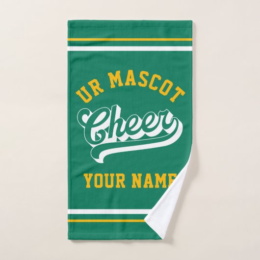Cheer Script, Custom Name, Cheer Team Personalized Handdoek (Handdoek)