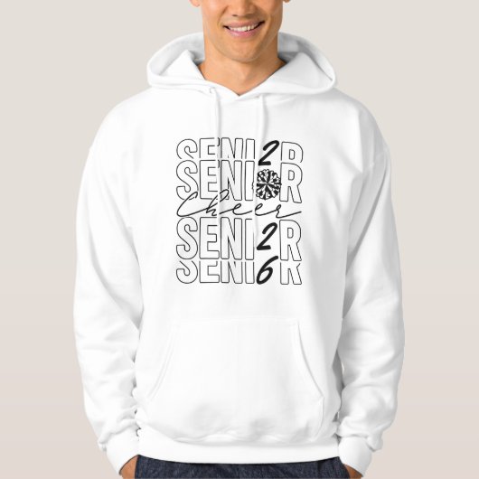 Cheer Senior 2026 Men Hoodie (Voorkant)