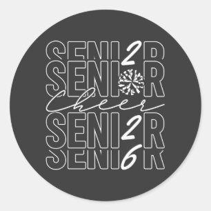 Cheer Senior 2026 Ronde Sticker