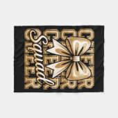 Cheer Squad Gold Funny Srt Cheerleader Cheerleadin Fleece Deken (Voorkant (Horizontaal))