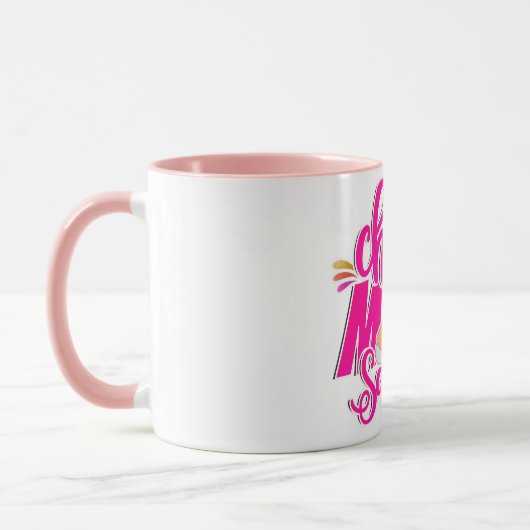 Cheer Squad Maman Rainbow Coffee Mug (Gauche)