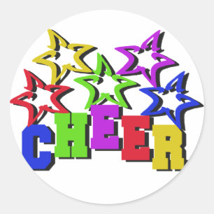 Cheer Stars Ronde Sticker
