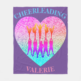 Cheer Stunt Pyramid Fleece Blanket Deken