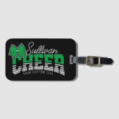 Cheer Team ADD NAME School Athlete Cheerleader Bagagelabel (Voorkant (horizontaal))