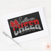 Cheer Team ADD NAME School Athlete Cheerleader Rechthoekige Sticker (Envelop)