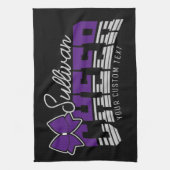 Cheer Team ADD NAME School Athlete Cheerleader Theedoek (Verticaal)
