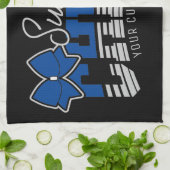 Cheer Team ADD NAME School Athlete Cheerleader Theedoek (Gevouwen)