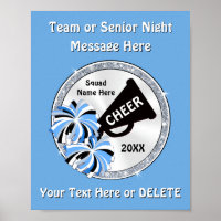 Cheer Team ou Senior Night Cheer Poster Idées