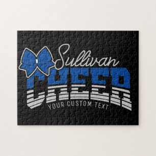 Cheer Team VOEG NAAM TOE School Atleet Cheerleader Legpuzzel