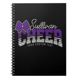 Cheer Team VOEG NAAM TOE School Atleet Cheerleader Notitieboek