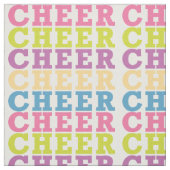 Cheer Text Pattern Stof (Swatch)