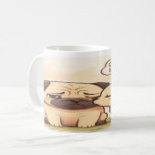 Cheer Up Boo Boo: Cute Pug Mug (Devant gauche)