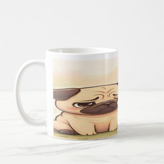 Cheer Up Boo Boo: Cute Pug Mug Koffiemok (Links)