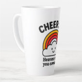 Cheer Up Heaven’s Got You Covered – Cute Latte Mug (Angle gauche)