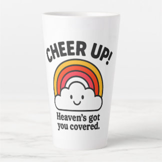 Cheer Up Heaven’s Got You Covered – Cute Latte Mug Latte Mok
